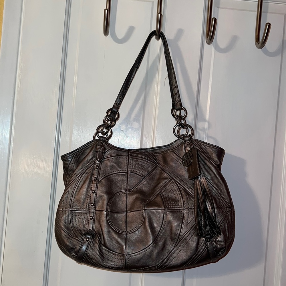 Coach Alexandria bag Pewter Metallic